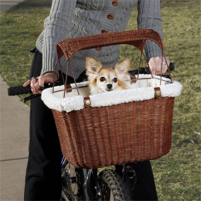 Корзина на велосипед для перевозки собак